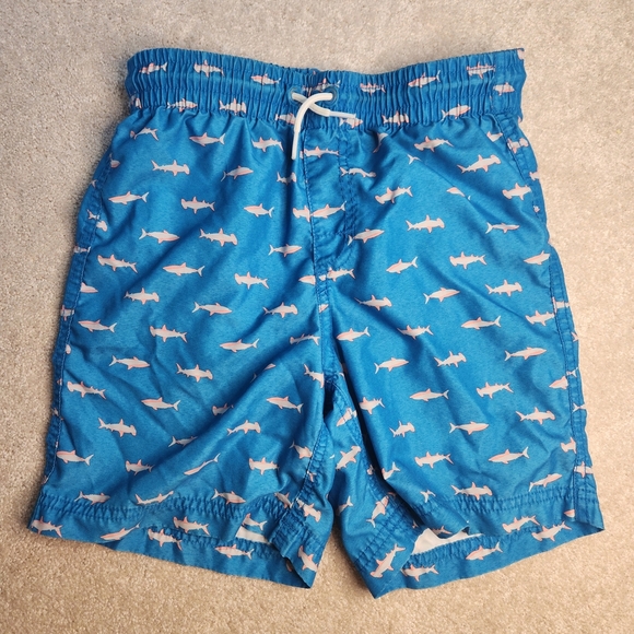 Old Navy Boys' Tropical Print Swim Trunks Size 10/12 Large - Picture 9 of 11